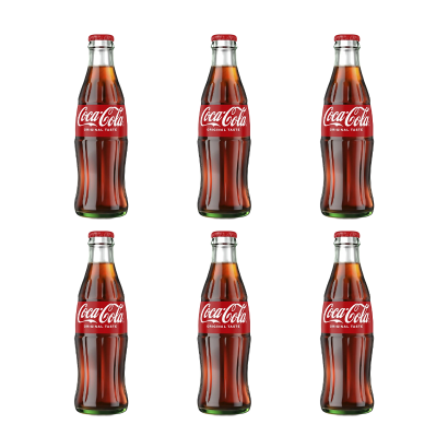 Набор Напиток Coca-Cola Original Taste Стекло 250ml 6шт - Retromagaz