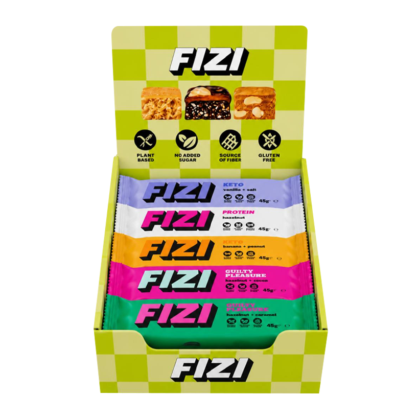 Упаковка Батончиков Fizi Ассорти Variety Box 10 Батончиков 450g - Retromagaz