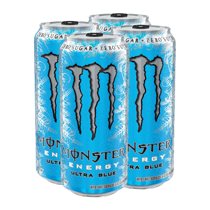 Набор Напиток Энергетический 4шт Monster Energy Ultra Blue 500ml - Retromagaz