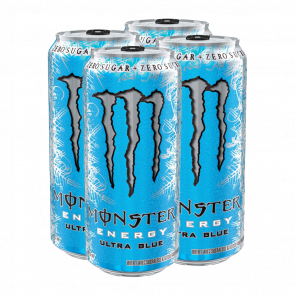 Набор Напиток Энергетический 4шт Monster Energy Ultra Blue 500ml Набор Напиток Энергетический 4шт Monster Energy Ultra Blue 500ml - Retromagaz
