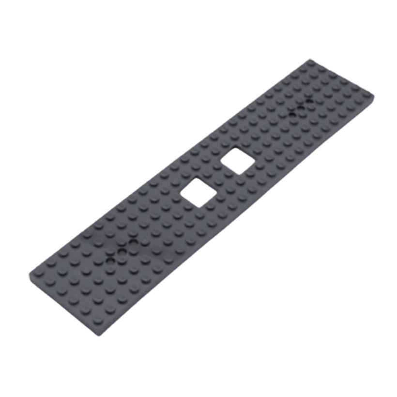 Для Поїзда Lego Основа Train Base with 3 Round Holes Each End 6 x 28 92339 4594847 Dark Bluish Grey Б/У - Retromagaz