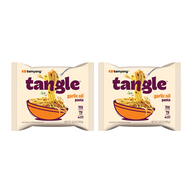 Набор Лапша 2шт Samyang Tangle Garlic Oil Pasta 100g - Retromagaz