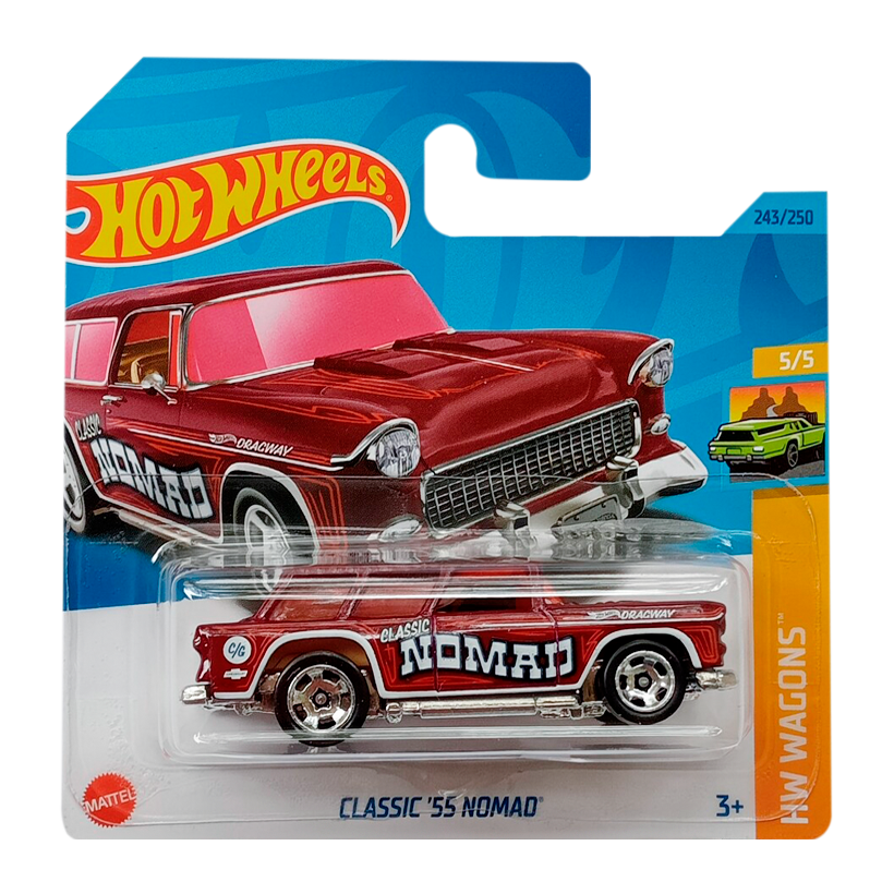 Машинка Базова Hot Wheels Classic '55 Nomad Wagons 1:64 HKH73 Dark Red - Retromagaz