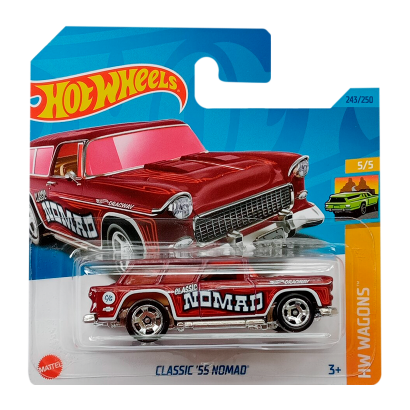 Машинка Базова Hot Wheels Classic '55 Nomad Wagons 1:64 HKH73 Dark Red - Retromagaz