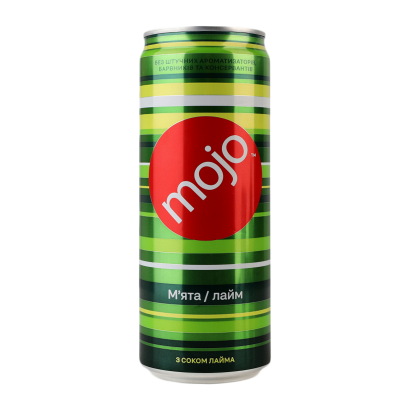 Напиток Mojo Мята-Лайм 330ml - Retromagaz