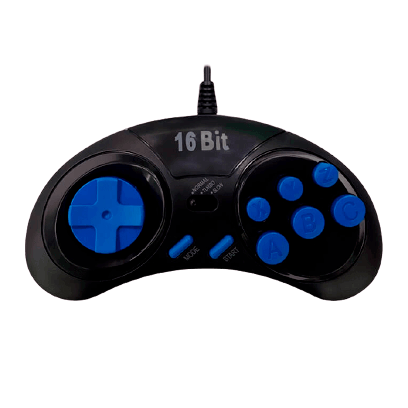 Геймпад Дротовий RMC Mega Drive SJ-6000 Турбо Кнопки Black 1.5m Новий - Retromagaz