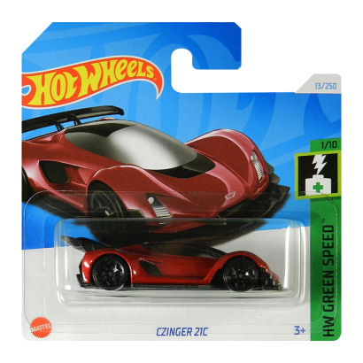 Машинка Базова Hot Wheels Czinger 21C Green Speed 1:64 HTC92 Red - Retromagaz