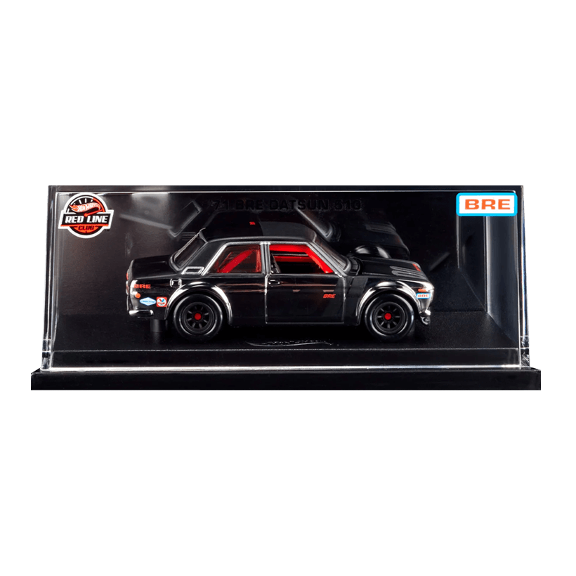 Машинка Premium Hot Wheels Datsun 510 BRE Racing Red Line Club RLC 1:64 HWF23 Silver - Retromagaz