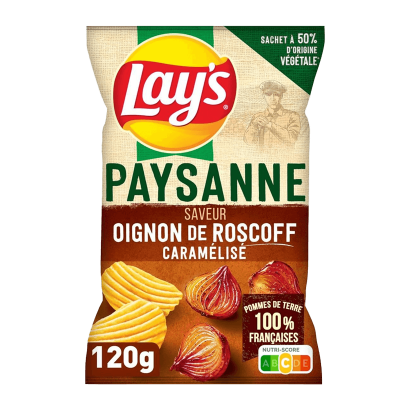 Чипсы Lay's Paysanne со Вкусом Карамелизованного Лука 120g - Retromagaz