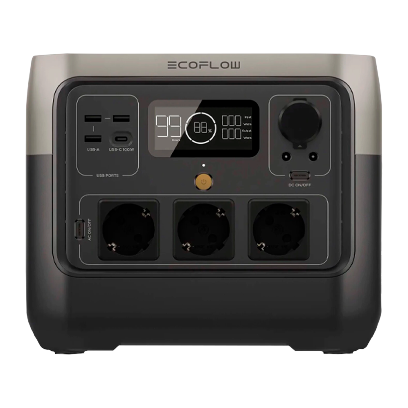 Зарядное Устройство EcoFlow RIVER 2 Pro Black 768 Wh 800 W - Retromagaz