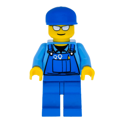 Фигурка Lego 973pb0410 Overalls with Tools in Pocket Blue City People cty0114 Б/У - Retromagaz