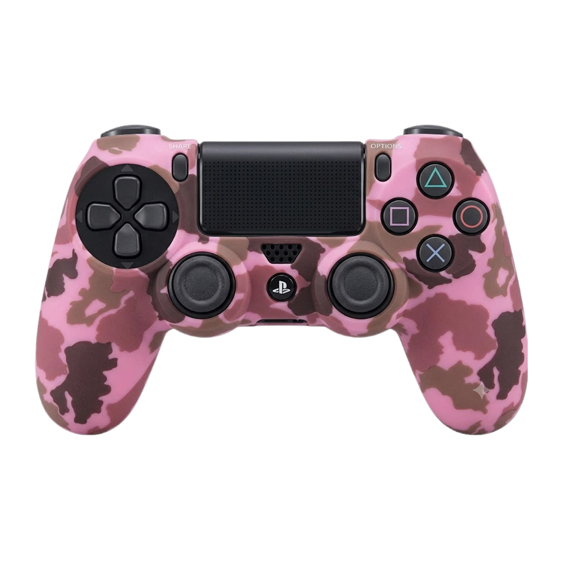 Чехол Силиконовый RMC PlayStation 4 Game Teh X Military 9 Camouflage Pink Новый - Retromagaz