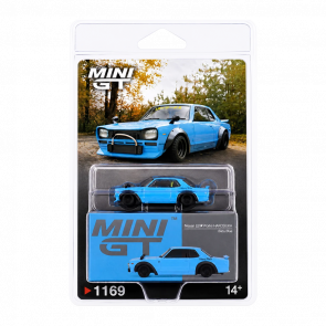 Машинка Premium MINI GT Nissan LB Works HAKOSUKA 1:64 MGT01169-BL Blue - Retromagaz