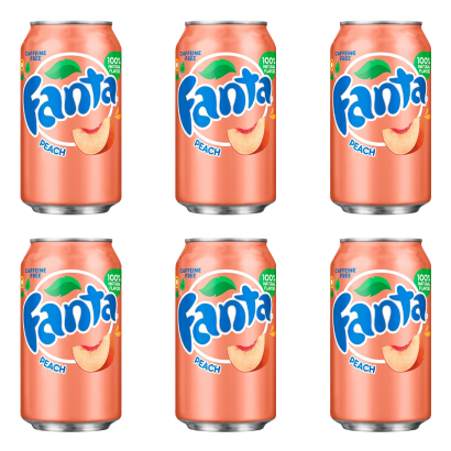 Набор Напиток Fanta Peach 355ml 6шт - Retromagaz