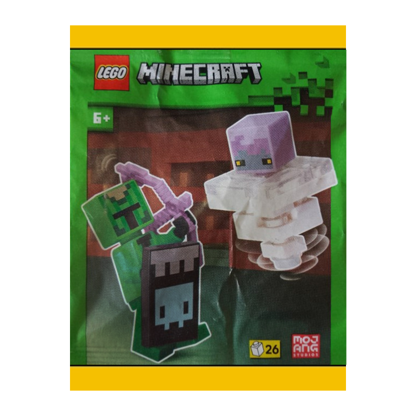 Конструктор Lego Фігурка Cactus Knight with Breeze Paper Bag Minecraft L0002251 Новий - Retromagaz