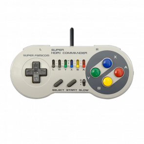 Геймпад Проводной Hori SNES HSJ-11 FAT Super Commander Grey 2.2m Б/У - Retromagaz