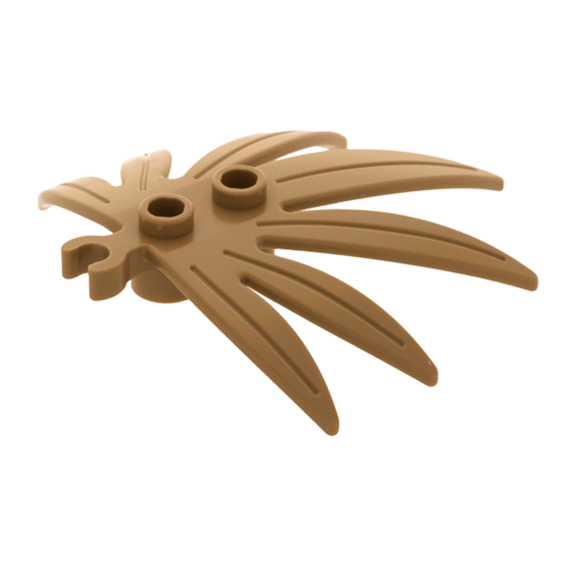 Растение Lego Листья Swordleaf 6 x 5 10884 6020157 Dark Tan Б/У - Retromagaz