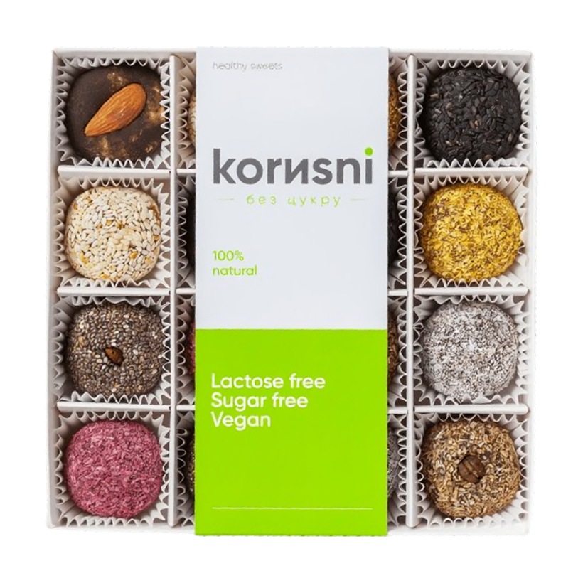 Цукерки ТМ ''Korusni'' Корисні (Без цукру) 350g - Retromagaz