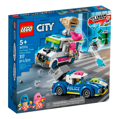 Набір Lego Погоня Поліції за Вантажівкою з Морозивом 60314 City Новий - Retromagaz