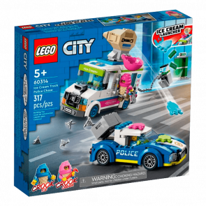 Набір Lego Погоня Поліції за Вантажівкою з Морозивом 60314 City Новий - Retromagaz