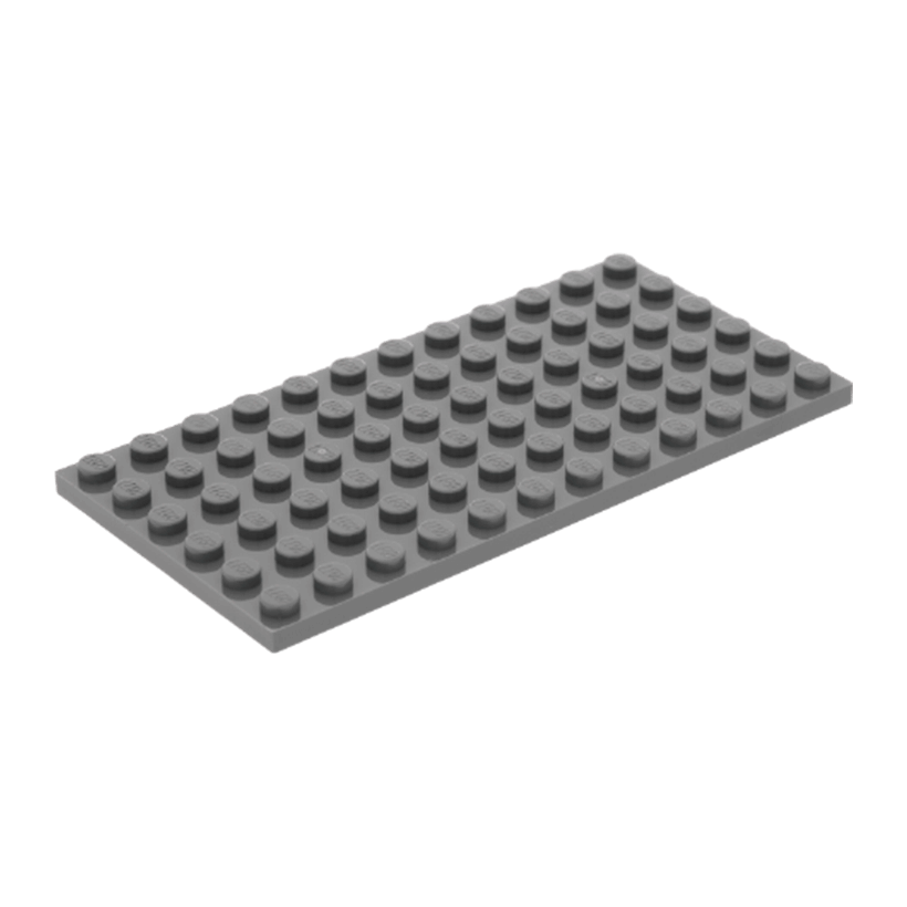 Пластина 4шт Lego Звичайна 6 x 12 3028 4140489 4210657 Dark Bluish Grey Б/У - Retromagaz
