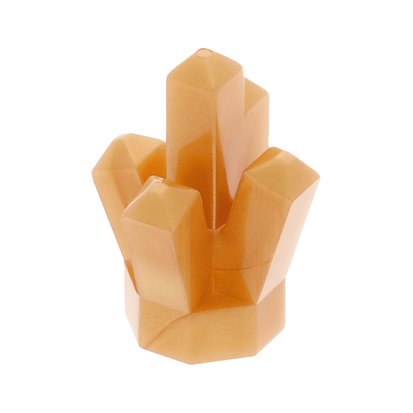 Скала 4шт Lego Драгоценность Crystal 5 Point 1 x 1 52 29377 30385 28623 4516816 6174085 Pearl Gold Б/У - Retromagaz