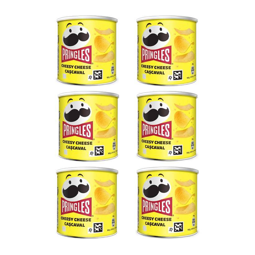 Набор Чипсы 6шт Pringles Mini Cheesy Cheese 40g - Retromagaz