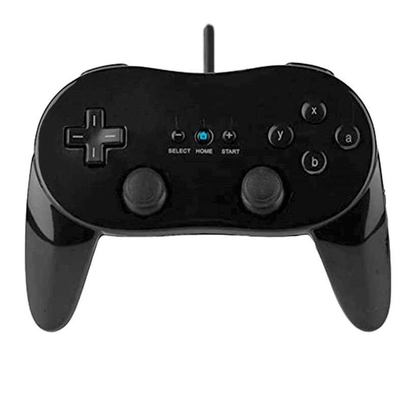 Геймпад Дротовий RMC Wii Classic Controller Pro Black 1m Б/У - Retromagaz