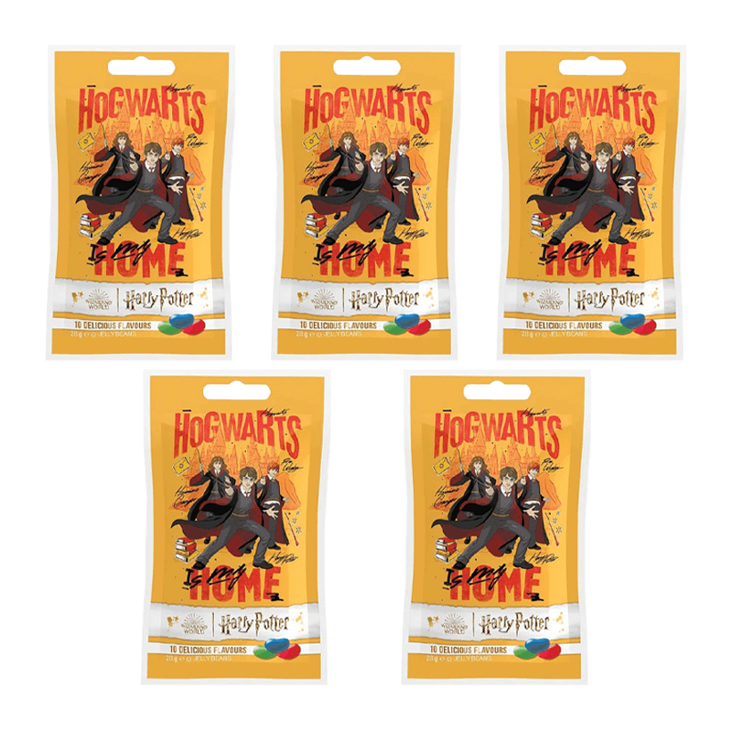 Набір Цукерки Жувальні 5шт Jelly Belly Harry Potter Hogwarts Beans 10 Good Flavours 28g - Retromagaz