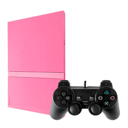 Консоль Sony PlayStation 2 Slim SCPH-7xxx Limited Edition Chip Pink Б/У - Retromagaz
