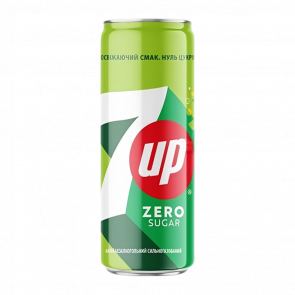 Напій 7UP Zero Sugar 330ml - Retromagaz