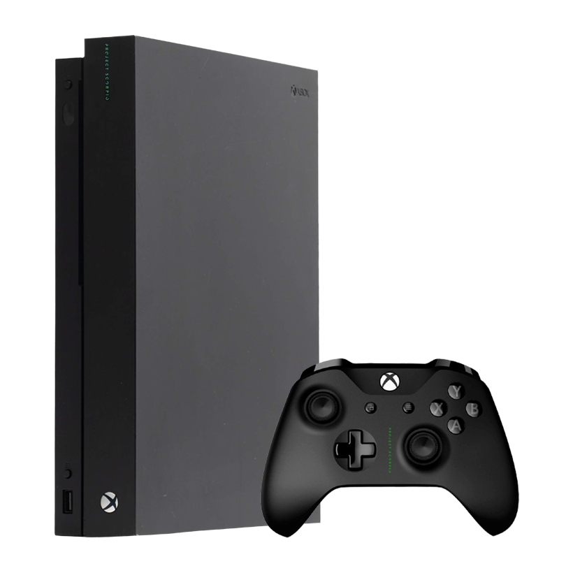 Набор Консоль Microsoft Xbox One X Project Scorpio Limited Edition 1TB Black Black Геймпад Б/У  + Беспроводной Special Edition Version 2 - Retromagaz