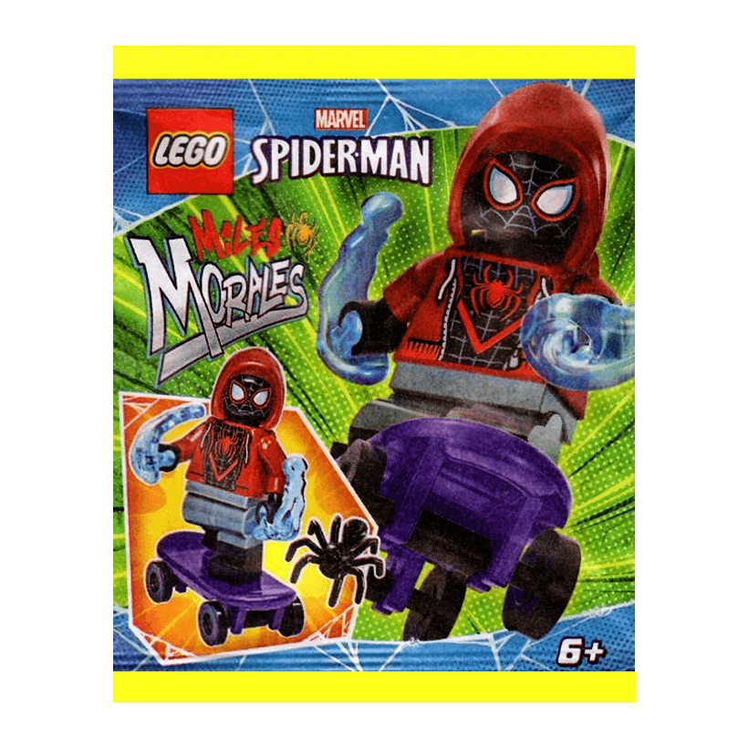 Конструктор Lego Фігурка Marvel Miles Morales with Skateboard Paper Bag Super Heroes 682303 sh0679 Новий - Retromagaz
