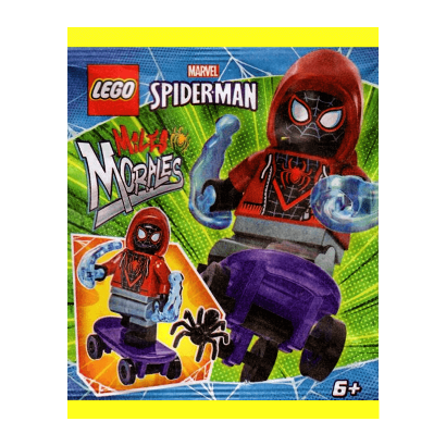 Конструктор Lego Фігурка Miles Morales with Skateboard Paper Bag Super Heroes 682303 sh0679 Новий - Retromagaz