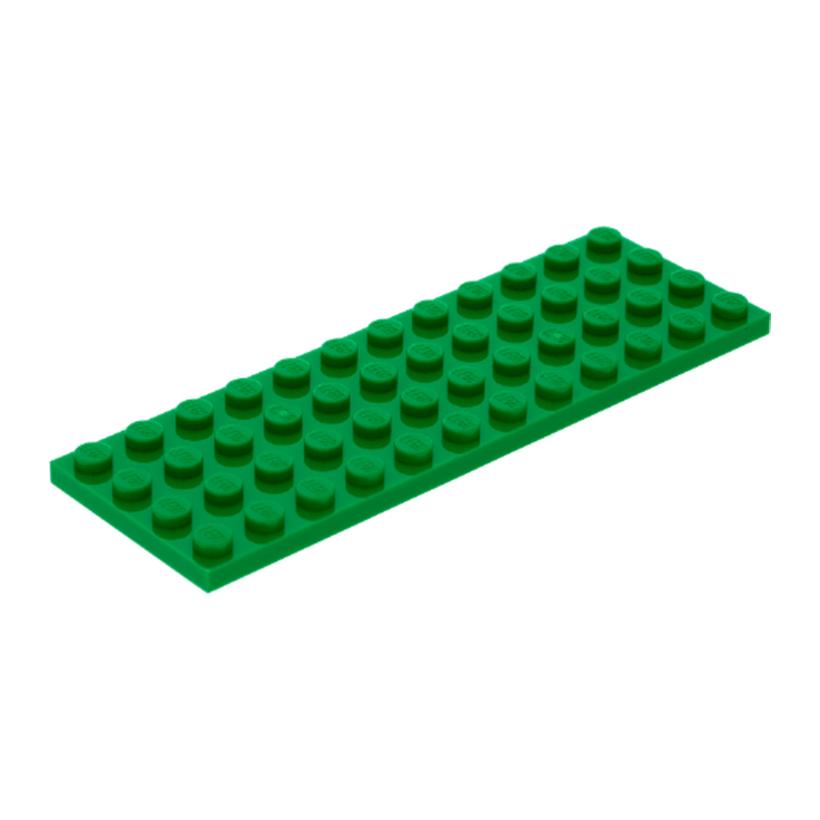 Пластина 4шт Lego Обычная 4 x 12 3029 4279059 Green Б/У - Retromagaz