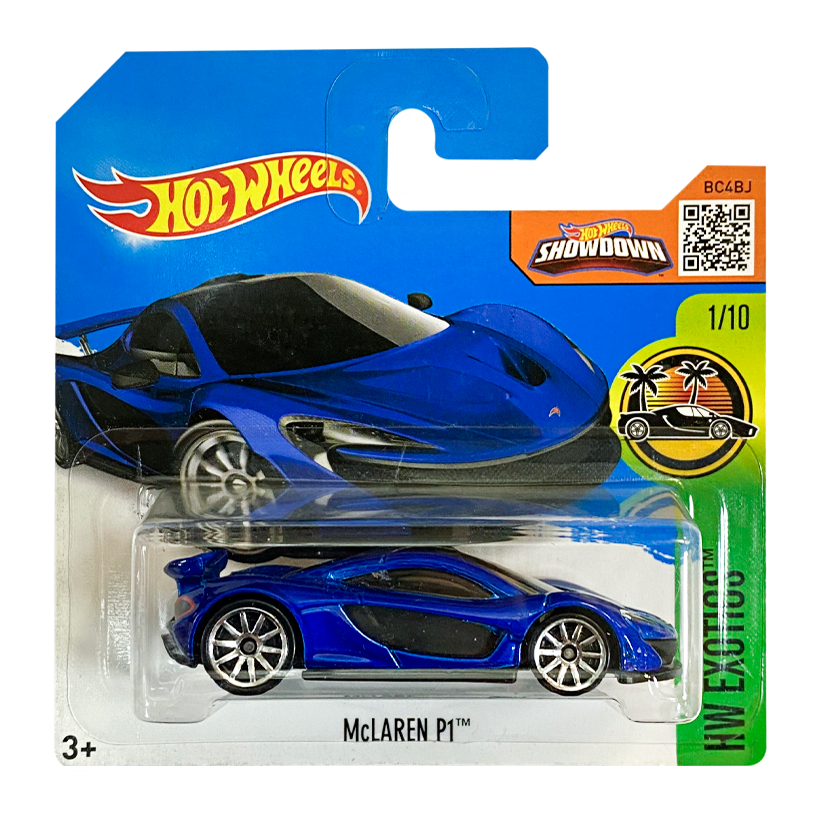 Машинка Базова Hot Wheels McLaren P1 Exotics 1:64 DHP95 Blue - Retromagaz