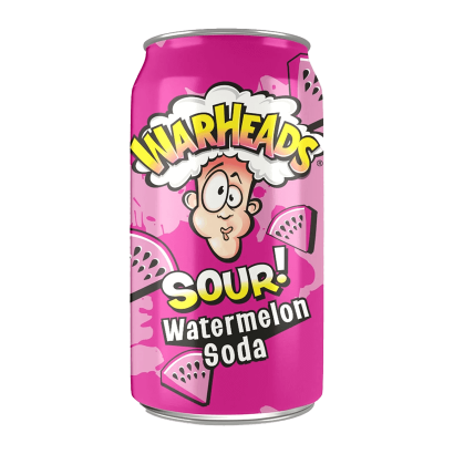 Напій Warheads Sour Watermelon Soda 330ml - Retromagaz