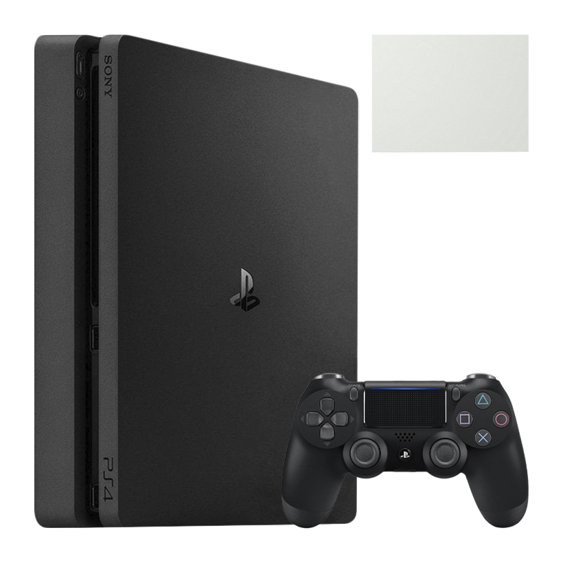 Набор Консоль Sony PlayStation 4 Slim 1TB Black Без Геймпада Б/У  + Коробка White - Retromagaz