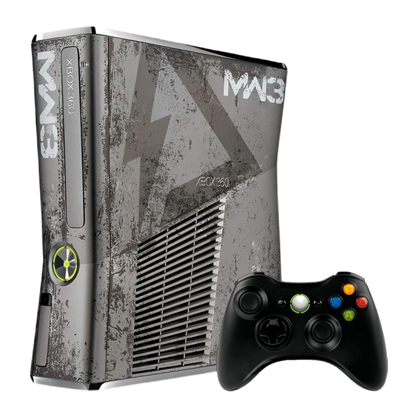 Набір Консоль Microsoft Xbox 360 S Call of Duty: Modern Warfare 3 Limited Edition Freeboot 500GB Dark Grey + 5 Вбудованих Ігор Б/У  + Геймпад Бездротовий RMC - Retromagaz