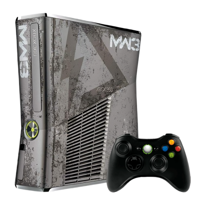 Набор Консоль Microsoft Xbox 360 S Call of Duty: Modern Warfare 3 Limited Edition Freeboot 500GB Dark Grey + 5 Встроенных Игр Б/У  + Геймпад Беспроводной RMC Black Новый - Retromagaz