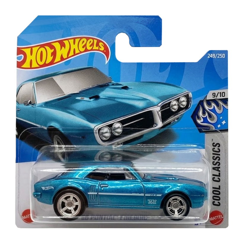 Машинка Базова Hot Wheels ’67 Pontiac Firebird 400 Super Treasure Hunt STH HW Art Cars 1:64 JJM29 Blue - Retromagaz