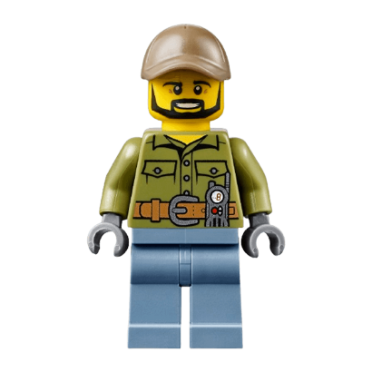 Фигурка Lego City Volcano Explorers 973pb2454 Male Shirt with Belt and Radio cty0695 1шт Б/У Хороший - Retromagaz