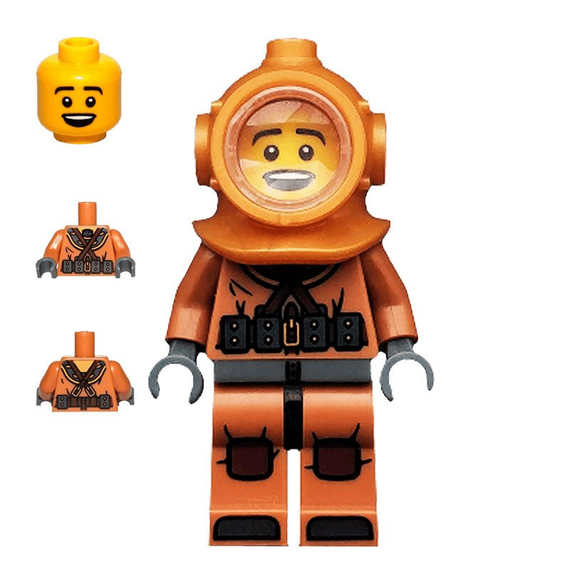 Фігурка Lego Series 8 Diver Collectible Minifigures col08-6 col118 Б/У - Retromagaz