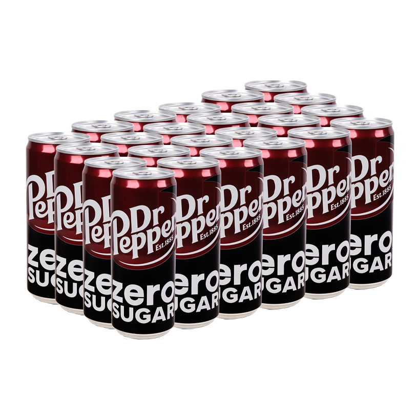 Набір Напій 24шт Dr Pepper Zero Diet 330ml - Retromagaz