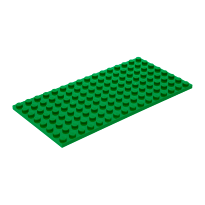 Пластина Lego Звичайна 8 x 16 92438 4610602 Green 2шт Б/У - Retromagaz