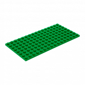 Пластина Lego Обычная 8 x 16 92438 4610602 Green 2шт Б/У