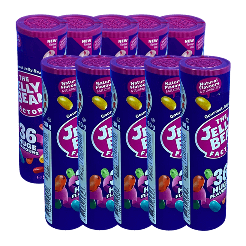 Набір Цукерки 10шт The Jelly Bean Factory Factory 36 Huge Flavours 90g - Retromagaz