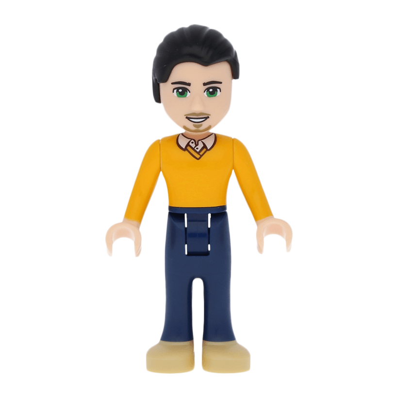 Фігурка Lego Boy Luis Dark Blue Trousers Friends frnd092 1 Б/У - Retromagaz