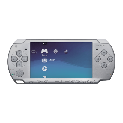 Консоль Sony PlayStation Portable Slim PSP-2ххх Crisis Core: Final Fantasy VII 10th Anniversary Модифікована 32GB Silver + 5 Вбудованих Ігор Б/У - Retromagaz