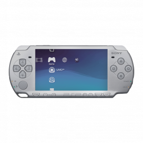 Консоль Sony PlayStation Portable Slim PSP-2ххх Crisis Core: Final Fantasy VII 10th Anniversary Модифікована 32GB Silver + 5 Вбудованих Ігор Б/У